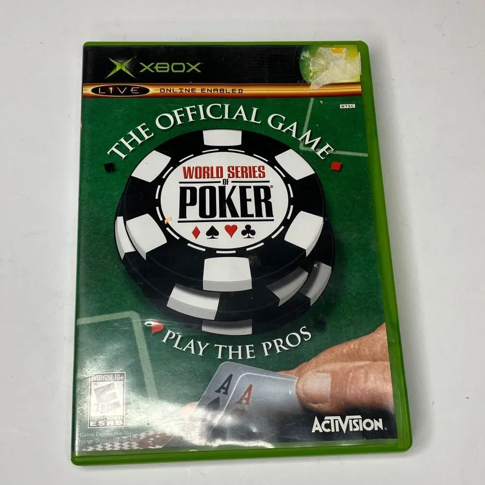 World Series of Poker (Microsoft Xbox, 2005) Complete With Case And Manual